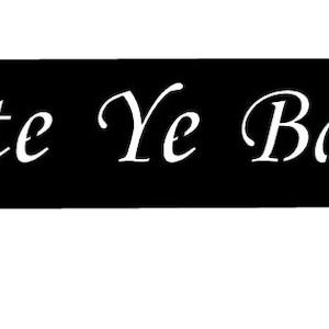 Metallschild HASTE YE BACK, Schild HASte Ye Back, schottisches Zeichen