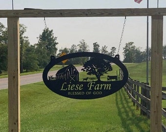Metal Farm Sign, farm sign, Barn  cow calf chicken tractor sign, metal barn sign