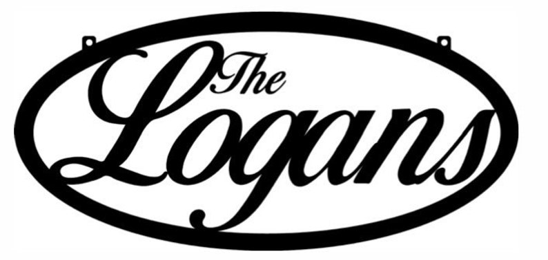 Oval METAL SIGN 2ft metal sign perfect Christmas gift script metal personal door sign
