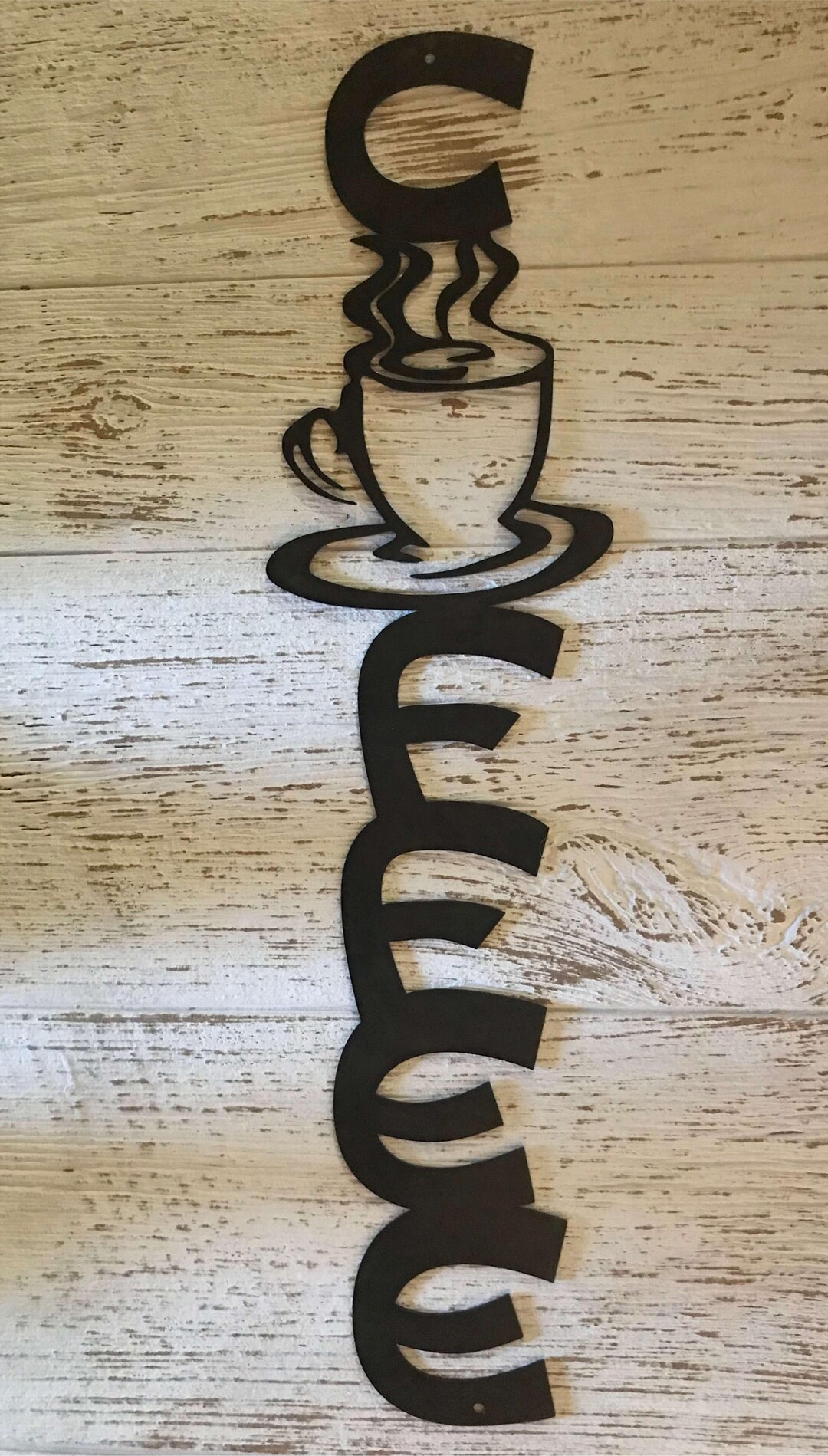 Metal COFFEE DECOR, Rustic Coffee Wall Art, Coffee Sign Etsy