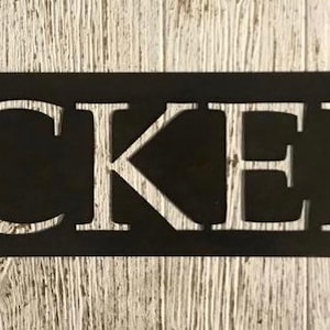 Custom metal  sign 4 ft wide