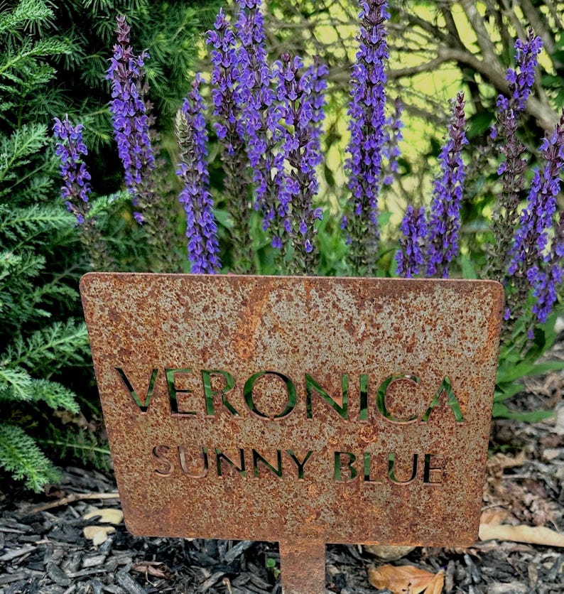 Metal Plant Marker Garden Stake Memorial Tree Grave Sign Pet Tribute Landscape Outdoor Custom Name Personalized Label Identification Tag image 5