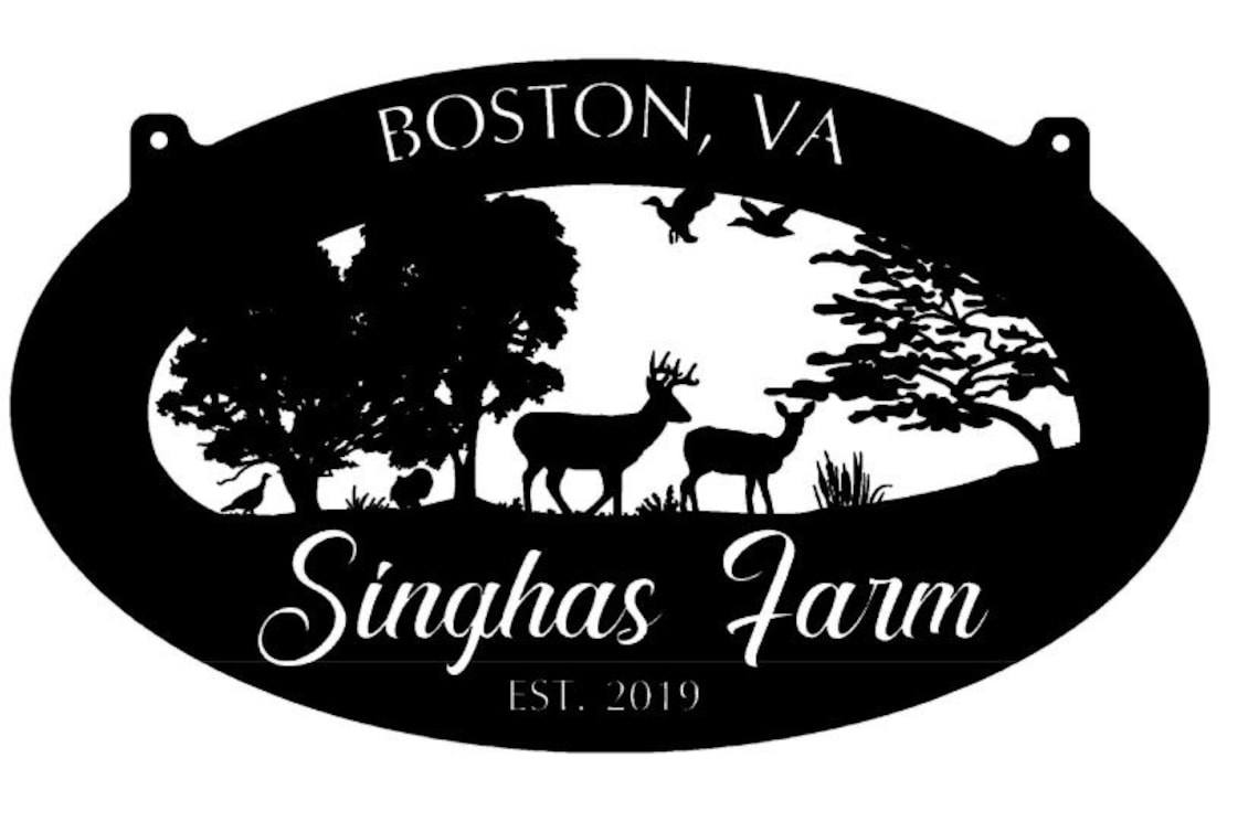 Metal WILDLIFE Sign With DEER TURKEY Sign 4 Ft or 3ft Sign Etsy