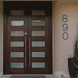 METAL HOUSE NUMBERS 6 inch or 8 inch or 10 inch or 12 inch, elegant metal house numbers