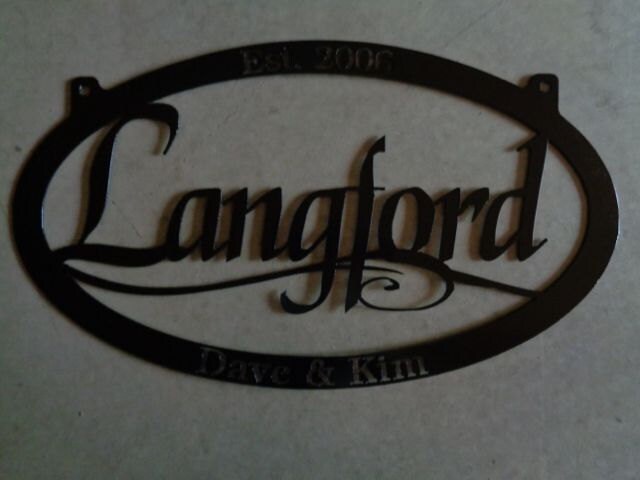 Laser Cut Metal Sign 30inch With Your Name - Etsy