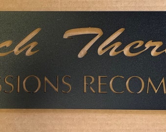 Porch Therapy Daily Sessions Recommended, metal porch sign