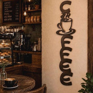 Metal Coffee Sign Kitchen Decor Wall Art Mottos Rustic Copper Patina Hanging Farmhouse Bar Cafe Style Industrial Design Java Enthusiast Gift