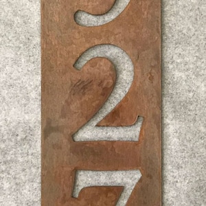 Metall vertikal Hausnummer Schild