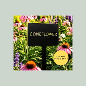 Metal Plant Marker Garden Stake Memorial Tree Grave Sign Pet Tribute Landscape Outdoor Custom Name Personalized Label Identification Tag image 1