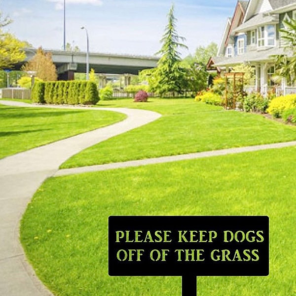 Keep Dogs off Grass Etsy