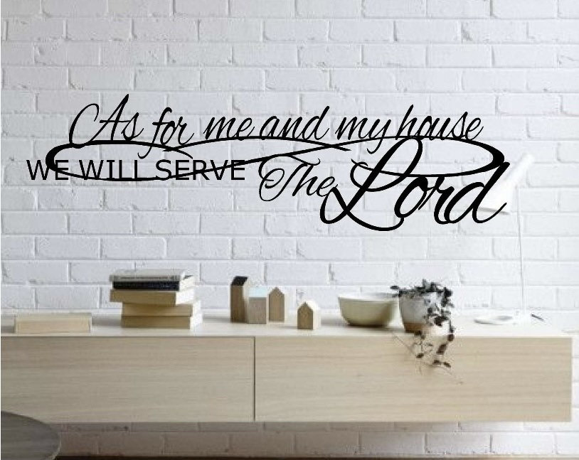 Metal " As for me and my house we will serve the Lord" wall hanging