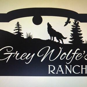 Metal WOLF Sign , WOLF Howling Personalized Sign - Etsy