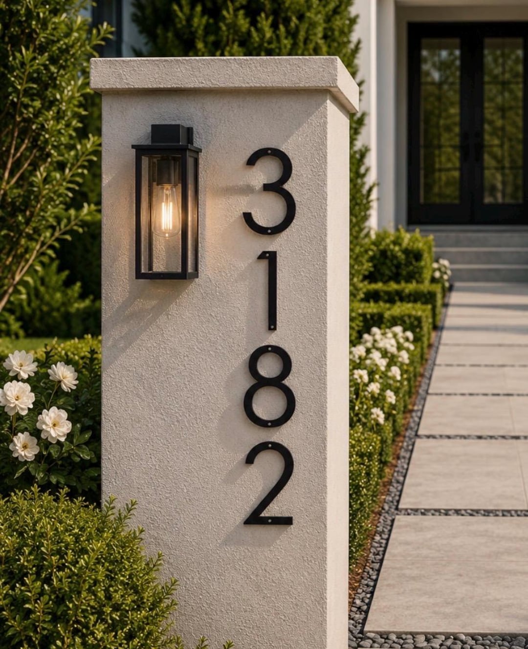 Metal House Number Custom Metal Letter Sign Address Plaque Exterior ...