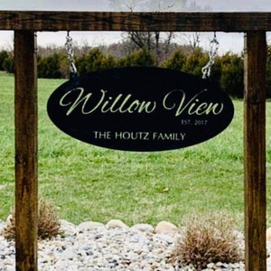 Metal address Sign , oval metal address, personal sign, custom oval sign