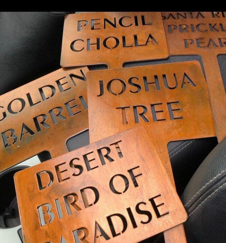Metal Plant Marker Garden Stake Memorial Tree Grave Sign Pet Tribute Landscape Outdoor Custom Name Personalized Label Identification Tag image 12