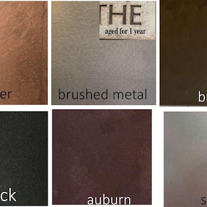 Finish options for plant markers