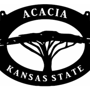 Metal sign ACACIA tree with your name