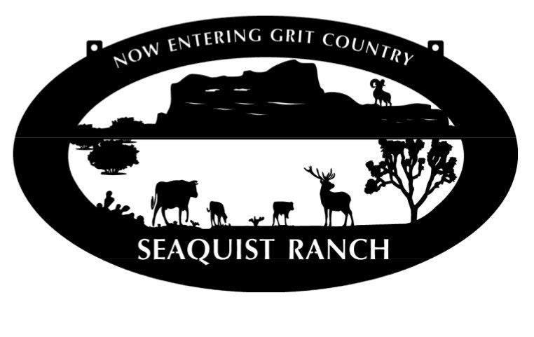 Western Ranch Sign Metal Cattle Entrance Hanging Outdoor Art Wildlife ...