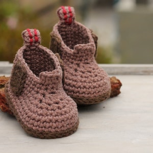 CROCHET PATTERN construction Boot Baby Boys Crochet Boot Pattern, Steelcap &quot;Ryder Boot&quot;, workboot, crochet bootie    English Language Only