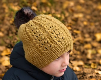 KNITTING PATTERN - "Lexx Slouchy Knitted Beanie" - slouchy beanie pattern, boys hat patterns, knitting patterns, slouch hats