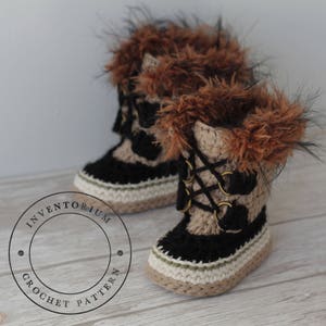 CROCHET PATTERN Summit Snowboots Intrepid Boots PATTERN only English Language Only image 4
