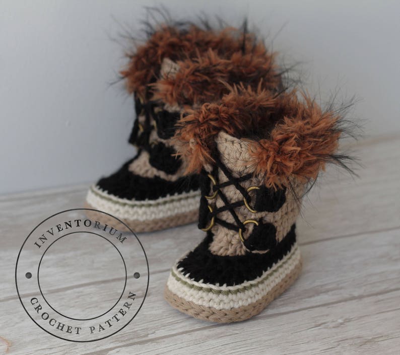 CROCHET PATTERN Summit Snowboots Intrepid Boots PATTERN only English Language Only image 4