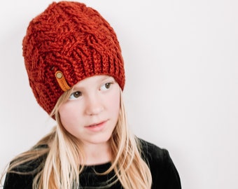 CROCHET PATTERN - "Arien Beanie" Crochet slouch beanie, pom winter adult, child, mens, teen, infant hat pdf English Language Only