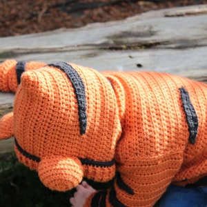 CROCHET PATTERN Tiger Sweater cute boys and girls crochet sweater, Crochet Pattern, Sweater Pattern, Tigga Jersey image 7