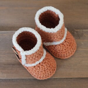 CROCHET PATTERN Winter Boots, PDF pattern, booties, slippers, baby boy or baby girl, cute snowboot Inventorium image 3