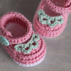 CROCHET PATTERN Sierra Maryjanes cute baby girls summer sandals PDF pattern, instant download. English Language Only image 4