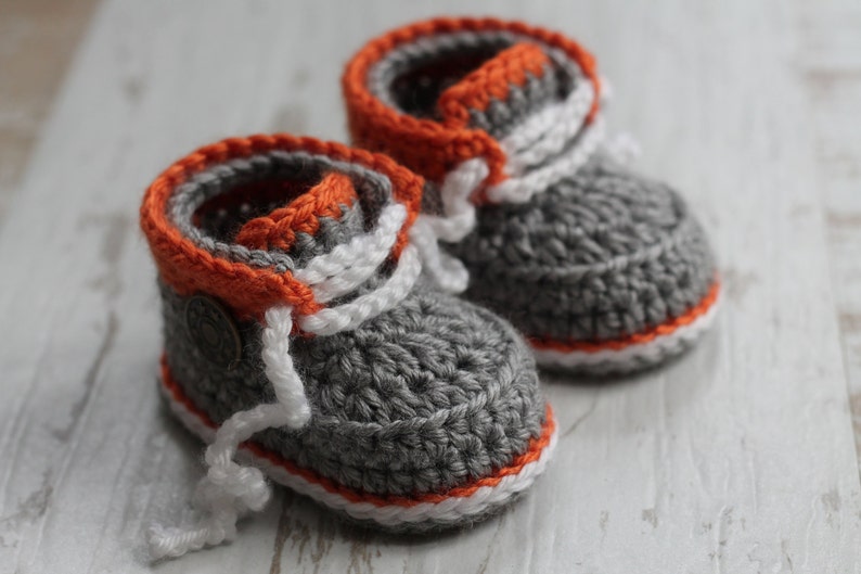 CROCHET PATTERN Baby Boys Modern Cool Booties Taika Boot Crochet Patterns for babies boys English Language Only image 2