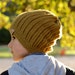 CROCHET PATTERN Knit look crochet, 'Tresten Slouch' cool crochet pattern, slouchy boys hats, boys beanies, Infant Adult sizes, winter