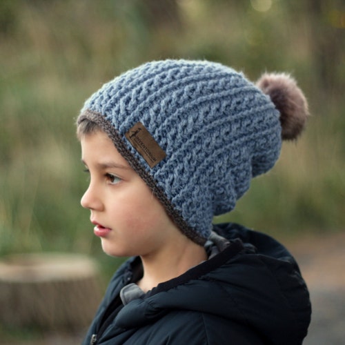 CROCHET PATTERN Cable Hat Crochet Pattern for Slouchy Boys - Etsy