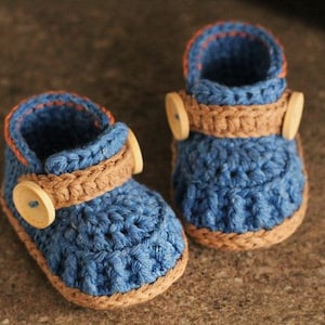 CROCHET PATTERN - Baby boys Booties Crochet Shoes "Jett Boots" Instant Download, Cute Boys Pattern, Modern boots English language only