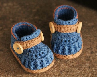 CROCHET PATTERN - Baby boys Booties Crochet Shoes "Jett Boots" Instant Download, Cute Boys Pattern, Modern boots English language only