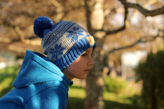 CHILD Nordic Snowflake Knitted Hat