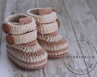 CROCHET PATTERN - "Caleb booties" baby booties, 2019 trending patterns, crochet ideas, baby gifts, baby shower, gender reveal