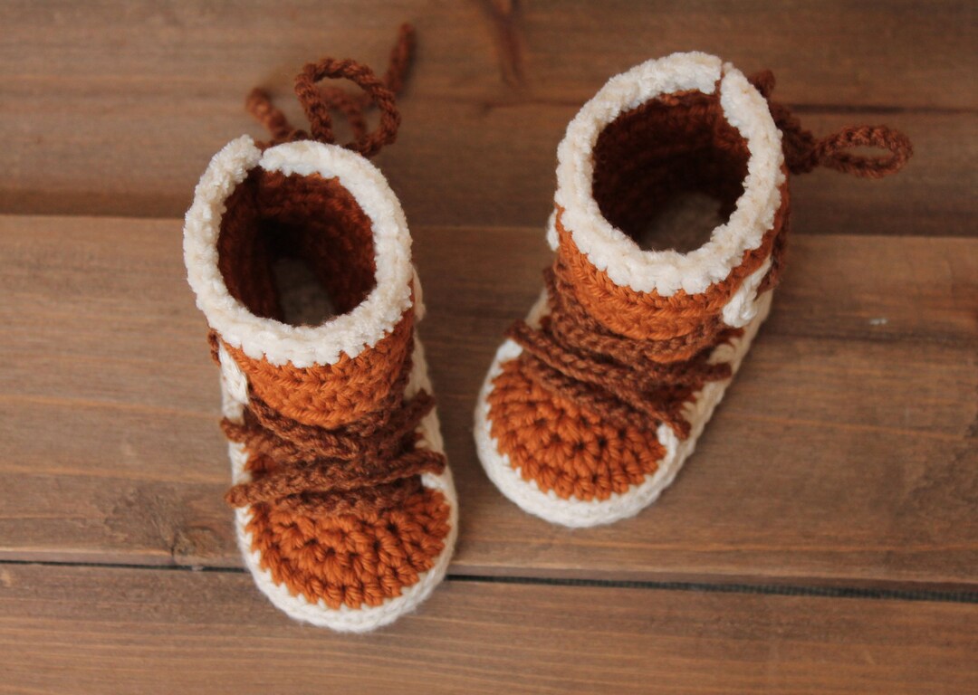 CROCHET PATTERN - Cute Fur Snow Boots for Baby Boys and Girls Booties ...