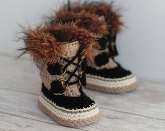 CROCHET PATTERN &quot;Summit Snowboots&quot; Intrepid Boots PATTERN only    English Language Only