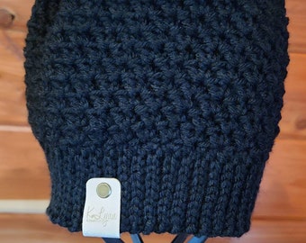 Messy Bun Toboggan - Etsy