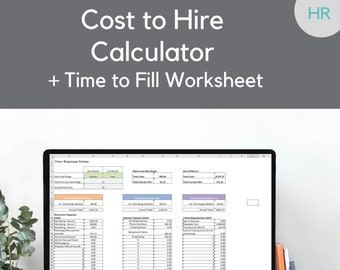 Hiring Costs Tracker Template, Cost to Hire Calculator