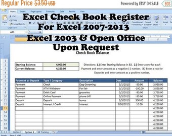 printable check register how to balance a check book new etsy open office check register