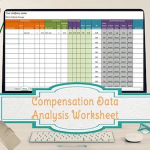 HR Compensation Data Analysis Worksheet, Salary Increase Guidelines Template