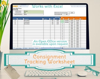 Simple Consignment Tracking Worksheet, Calculates Your Sales Commissions