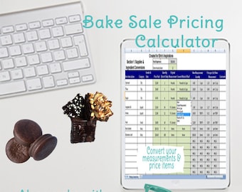 Bake Sale Pricing Calculator with Kitchen Conversions, How to Price Your Goodies