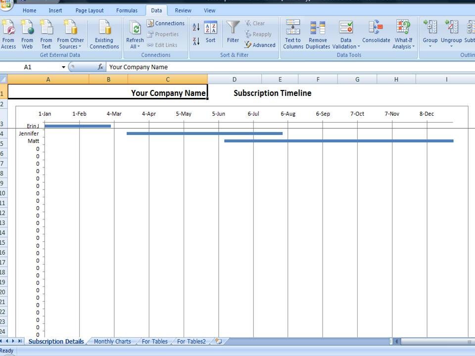 Monthly Subscription Box Tracking Template, Product of the Month Club ...