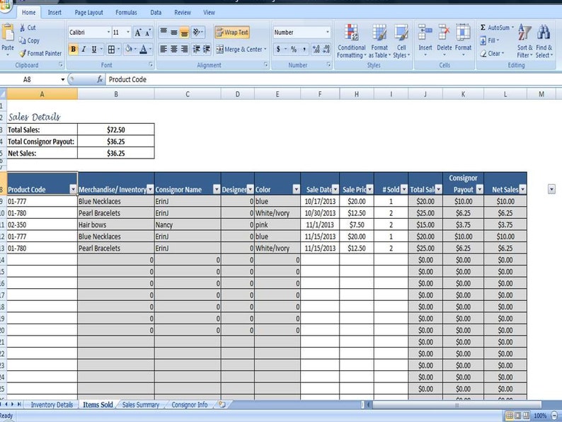 Consignment Tracking for Stores Inventory Tracking, Consignment Sales Tracking image 3