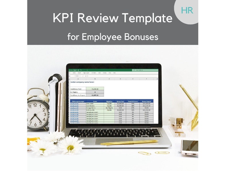 KPI Review Template, Key Performance Indicators image 1