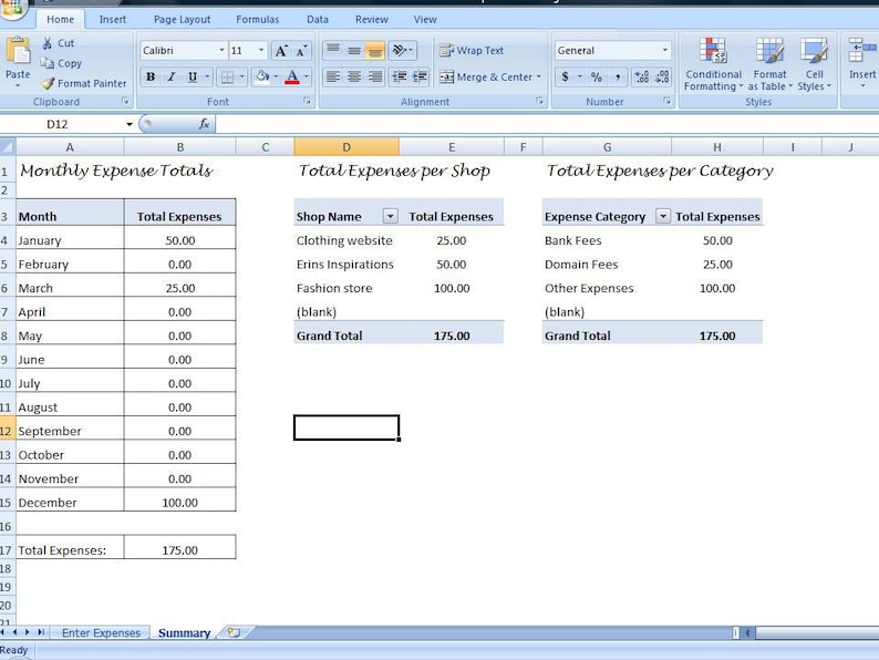 Expense Tracker, Business Expense Tracking, Overhead Expense Categories image 4