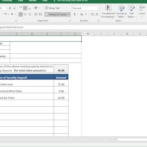 Rental Deposit Tracking Form, Landlord Tenant Security Deposit Agreement, Rent Deposit Return Tracking image 4